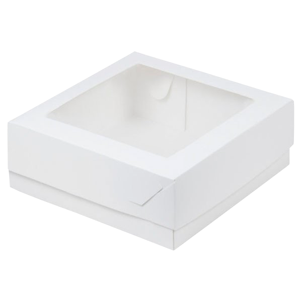 Коробка для торта с окном 23*23*10 см